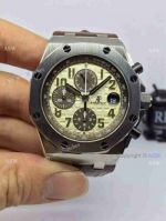 Swiss 3126 Audemars Piguet Royal Oak Offshore Brown Leather Band Watch